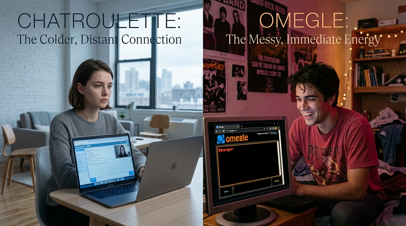 Chatroulette cold interface versus Omegle chaos in 2026