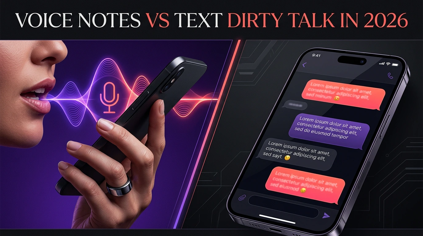 Voice notes vs text dirty talk in 2026
