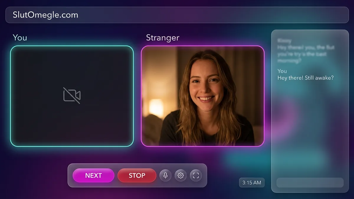 Modern 3 AM omegle match UI
