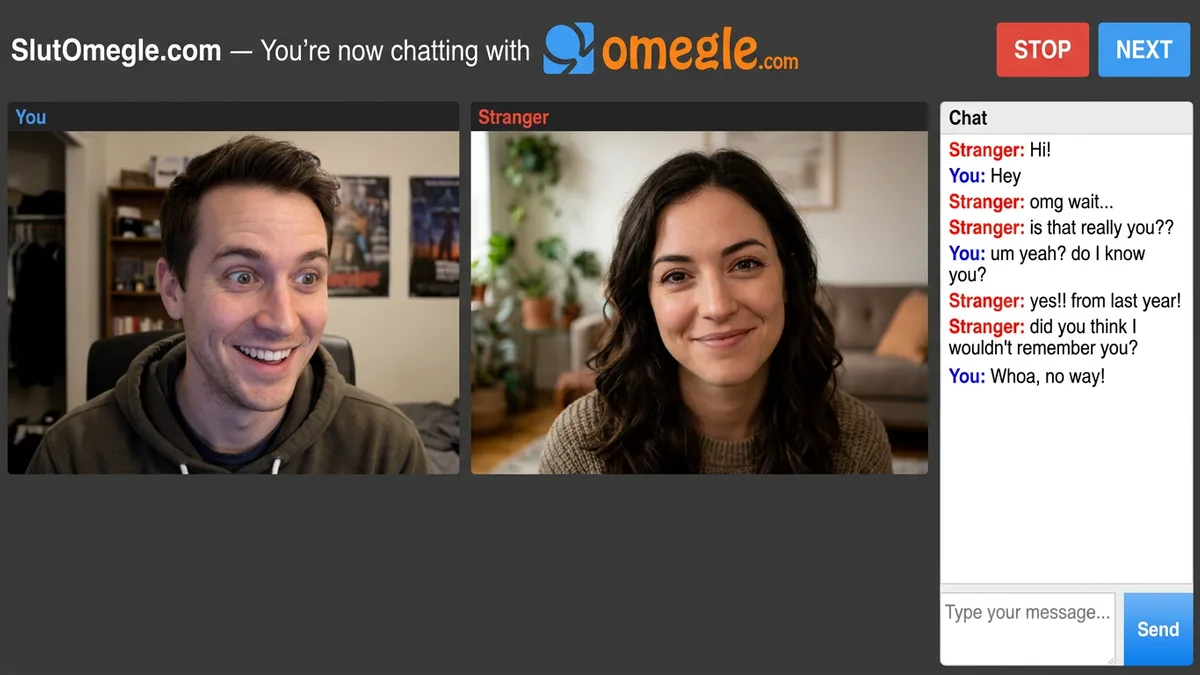 Stranger returning to find a match on omegle